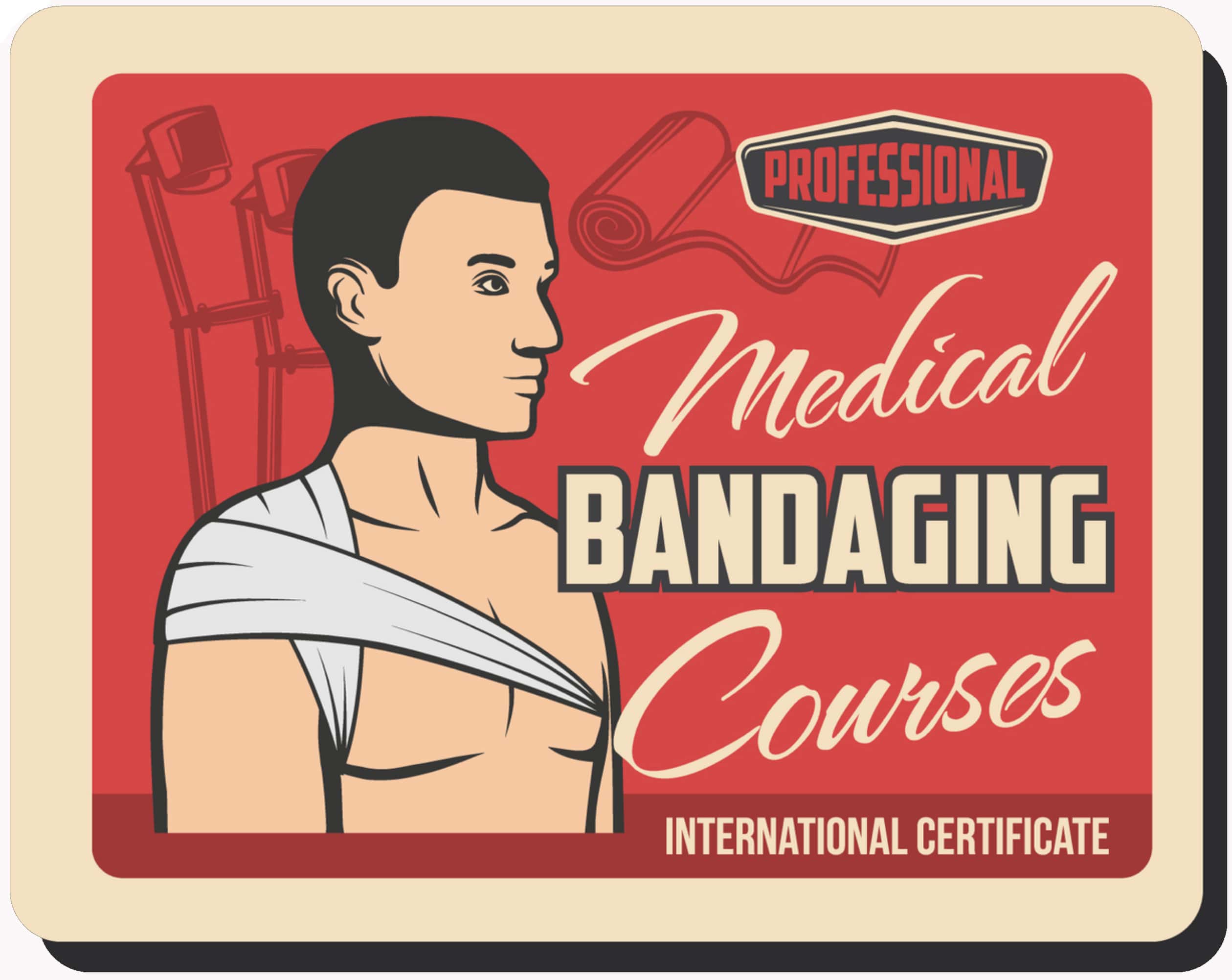 Shoulder Bandage Illustration