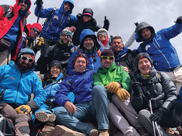 Paula Pareto Mountain Climb Team | Fighting Arts Health Lab