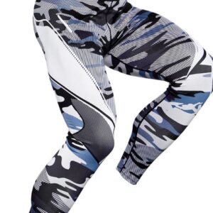 Men's Premium BJJ Spats | Geometric Collection Camo Grey