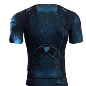 Winter Soldier BJJ Rash Guard Short Sleeve Back