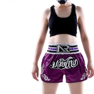 Sanda Womens Muay Thai Boxing Shorts Purple